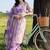 women floral printed angrakha cotton kurta with patiala & with dupatta