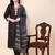 women regular thread work kurta with trousers & with dupatta