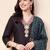 women regular thread work kurta with trousers & with dupatta