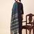 women regular thread work kurta with trousers & with dupatta