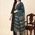 women regular thread work kurta with trousers & with dupatta