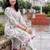 women floral printed regular cotton kurta with trousers