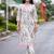 women floral printed regular cotton kurta with trousers