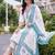 women ethnic motifs embroidered regular thread work cotton kurta with trousers & with dupatta
