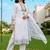 women ethnic motifs printed regular cotton kurta with trousers & with dupatta