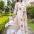 women floral printed regular cotton kurta with trousers & with dupatta