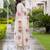 women floral printed regular cotton kurta with trousers & with dupatta
