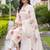 women floral printed regular cotton kurta with trousers & with dupatta
