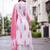 women ethnic motifs printed regular cotton kurta with trousers & with dupatta