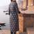 women floral printed regular cotton kurta with trousers & with dupatta