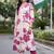 women floral printed regular kurta with trousers