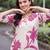 women floral printed regular kurta with trousers