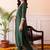women ethnic motifs embroidered regular thread work liva kurta with trousers & with dupatta