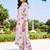 women printed regular cotton kurta with trousers