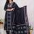 women ethnic motifs printed regular cotton kurta with trousers & with dupatta