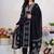 women ethnic motifs printed regular cotton kurta with trousers & with dupatta