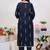 women ethnic motifs printed regular cotton kurta with trousers & with dupatta