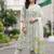 women floral printed regular cotton kurta with trousers & with dupatta