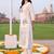 women printed regular cotton kurta with trousers
