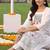 women printed regular cotton kurta with trousers