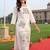 women printed regular cotton kurta with trousers