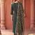 women ethnic motifs embroidered regular thread work liva kurta with trousers & with dupatta