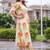 women printed regular cotton kurta with trousers