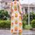 women printed regular cotton kurta with trousers