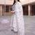 women ethnic motifs embroidered regular thread work cotton kurta with trousers & with dupatta