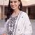 women ethnic motifs embroidered regular thread work cotton kurta with trousers & with dupatta