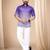 Purple soft cotton plain shirt