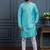 Sky blue banglori silk plain kurta pajama