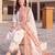 women ethnic motifs embroidered regular thread work cotton kurta with trousers & with dupatta