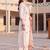 women ethnic motifs embroidered regular thread work cotton kurta with trousers & with dupatta
