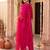 women ethnic motifs embroidered regular kurta with trousers & with dupatta