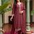 women embroidered regular thread work kurta with trousers & with dupatta