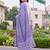 women ethnic motifs embroidered regular thread work cotton kurta with trousers & with dupatta