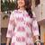 women printed regular cotton kurta with trousers