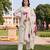 women floral printed regular kurta with trousers & with dupatta