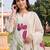 women floral printed regular kurta with trousers & with dupatta