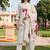 women floral printed regular kurta with trousers & with dupatta