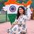 women ethnic motifs printed regular cotton kurta with trousers