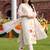 women floral embroidered regular thread work kurta with trousers & with dupatta