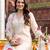 women floral embroidered regular thread work kurta with trousers & with dupatta