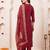 women regular kurta with trousers & with dupatta