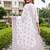 women ethnic motifs embroidered regular thread work cotton kurta with trousers & with dupatta