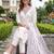 women ethnic motifs embroidered regular thread work cotton kurta with trousers & with dupatta