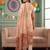 women ethnic motifs printed regular linen kurta with trousers & dupatta