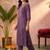 women ethnic motifs embroidered regular thread work kurta with trousers
