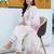 women floral embroidered regular thread work kurta with trousers & with dupatta
